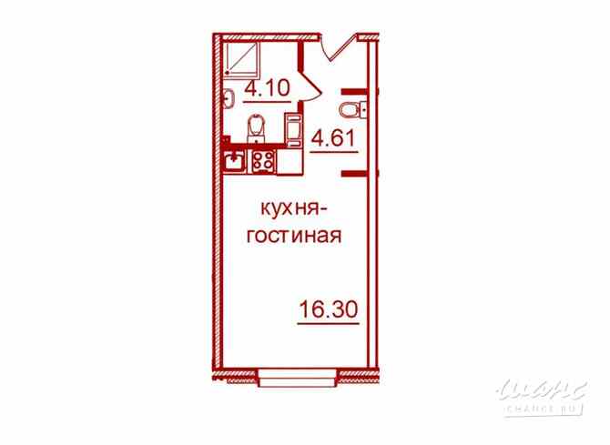 1-к квартира, 25 м², этаж 14/25 Санкт-Петербург - изображение 3