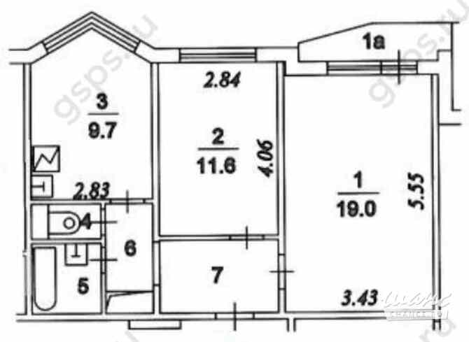 2-к квартира, 53 м², этаж 10/16 Москва - изображение 3