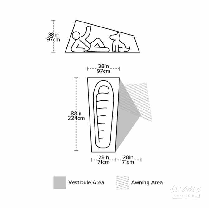 Одноместная палатка Big Agnes Copper Spur UL1. Новая. Вес 0,91 кг Москва - изображение 2