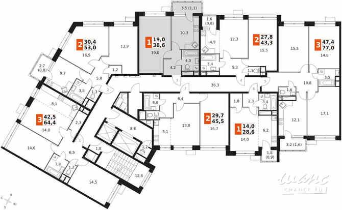1-к квартира, 38.6 м², этаж 8/22 Москва - изображение 3
