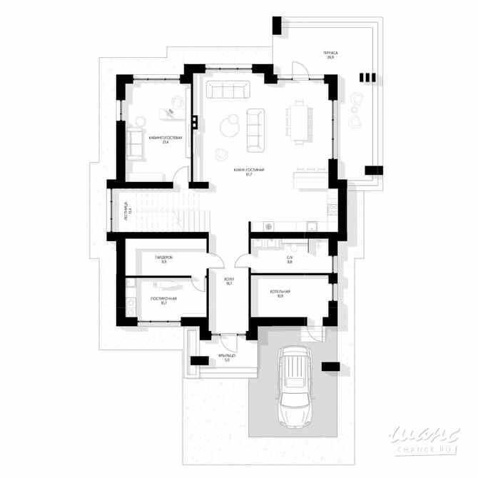 Коттедж 379.1 м², Парковая улица, 15 Истра - изображение 1
