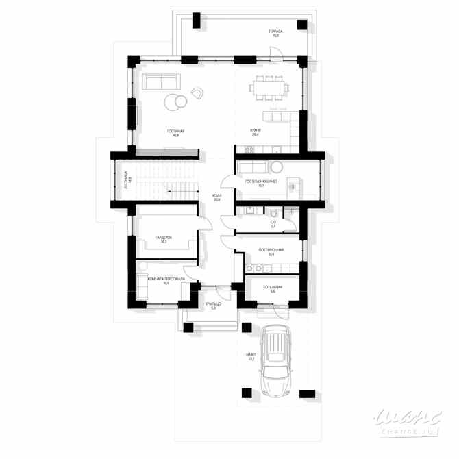 Коттедж 347.7 м², Парковая улица, 26 Истра - изображение 1