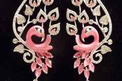 Серьги Фламинго