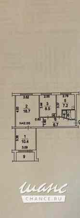 3-к квартира, 54.5 м², этаж 7/8 Москва - изображение 3