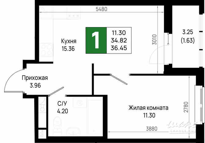 1-к квартира, 36.45 м², этаж 20/22 Всеволожск - изображение 3