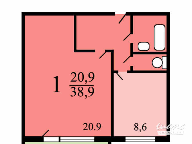 1-к квартира, 40 м², этаж 1/12 Москва - изображение 3