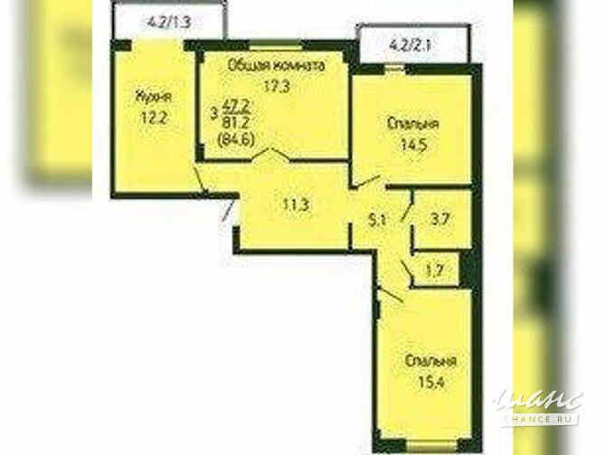 3-к квартира, 84.9 м², этаж 9/9 Краснодар - изображение 4