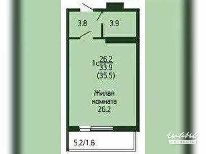 1-к квартира, 34.7 м², этаж 5/9 Краснодар - изображение 5