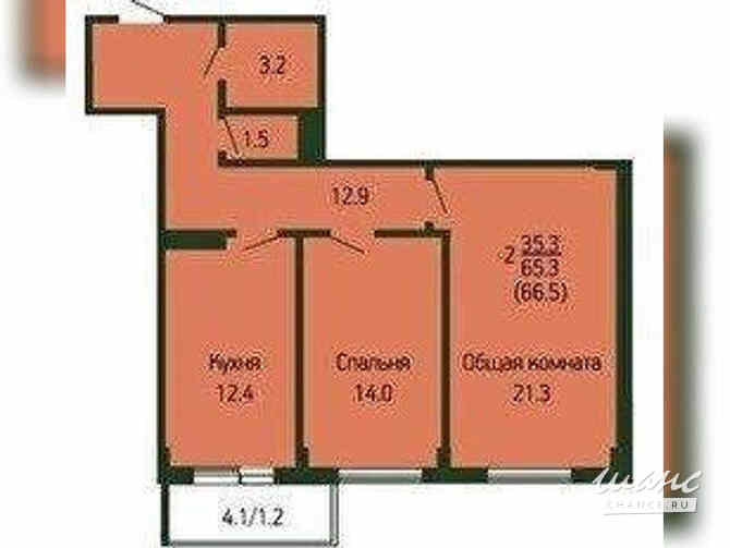 2-к квартира, 63.6 м², этаж 2/9 Краснодар - изображение 4