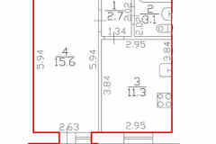 1-к квартира, 32.7 м², этаж 7/9