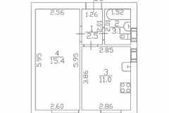 1-к квартира, 32 м², этаж 5/9