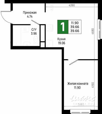 1-к квартира, 39.66 м², этаж 2/22 Всеволожск - изображение 3
