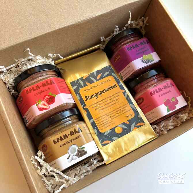 Новогодний бокс с чаем и крем-медом суфле Уфа - изображение 1