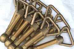 комплект М16 (гайка-барашек/болт откидной) латунные