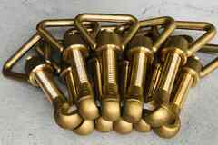 комплект М14 (гайка-барашек/болт откидной) латунные