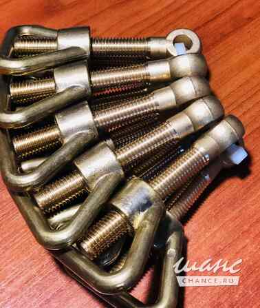 комплект М12 (гайка-барашек/болт откидной) латунные Тюмень - изображение 3