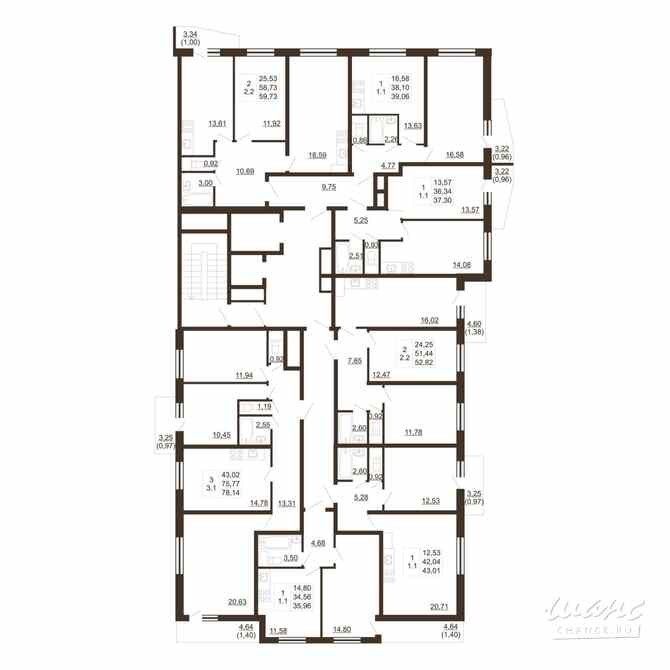 1-к квартира, 43.01 м², этаж 11/16 Им Свердлова - изображение 2