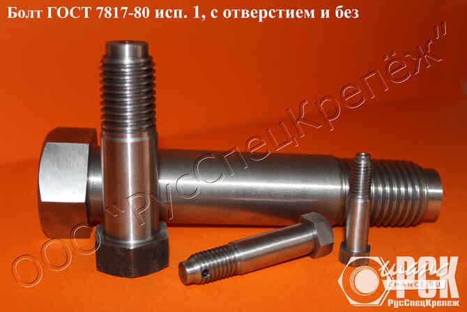 Болт призонный ГОСТ 7817-80, болт крановый, болт для отверстий из-под развёртки Таганрог - изображение 1