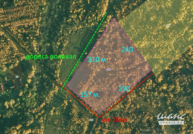 Земельный участок 56 соток, Октябрьская улица Брейтово - изображение 2