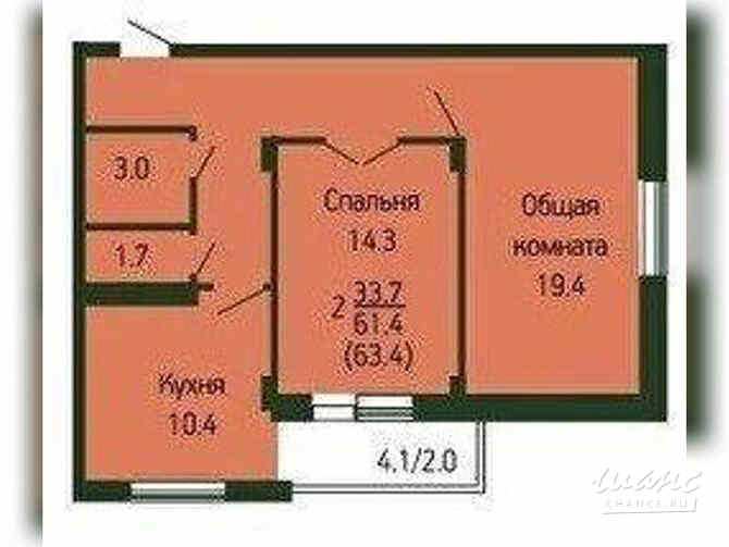 2-к квартира, 63.6 м², этаж 2/9 Краснодар - изображение 3