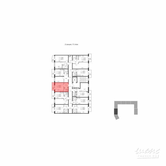 1-к квартира, 22.9 м², этаж 11/11 Им Свердлова - изображение 3