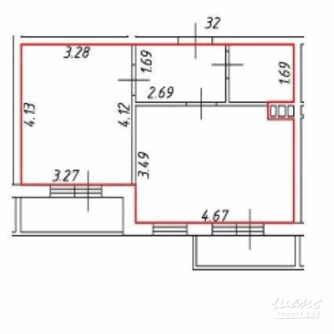 1-к квартира, 37.2 м², этаж 4/4 Гатчина - изображение 2
