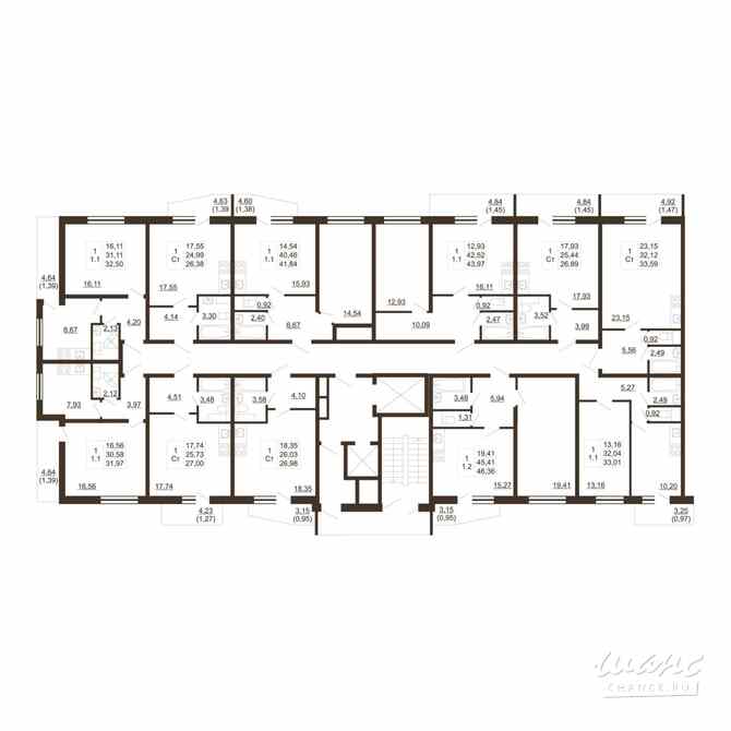 1-к квартира, 41.84 м², этаж 12/16 Им Свердлова - изображение 3