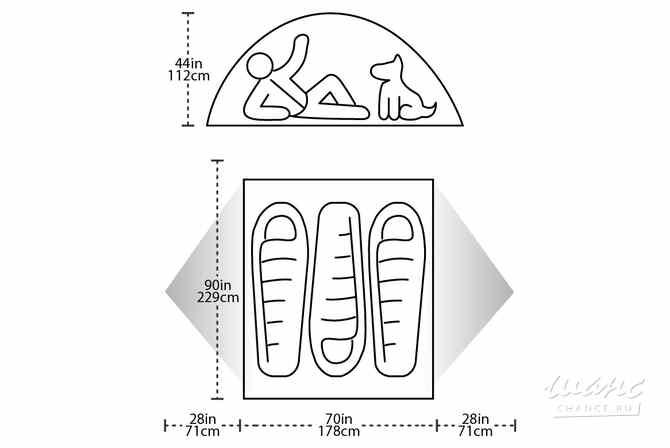 палатка Big Agnes Copper Spur 3 Platinum вес 1,33 кг, новая Санкт-Петербург - изображение 4