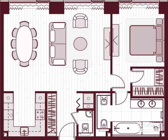 2-к квартира, 72.2 м², этаж 31/41 Москва - изображение 3