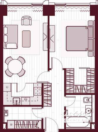 2-к квартира, 56.1 м², этаж 8/41 Москва - изображение 3
