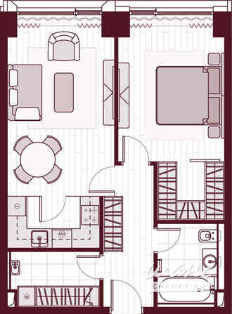 2-к квартира, 56.4 м², этаж 25/41 Москва - изображение 3