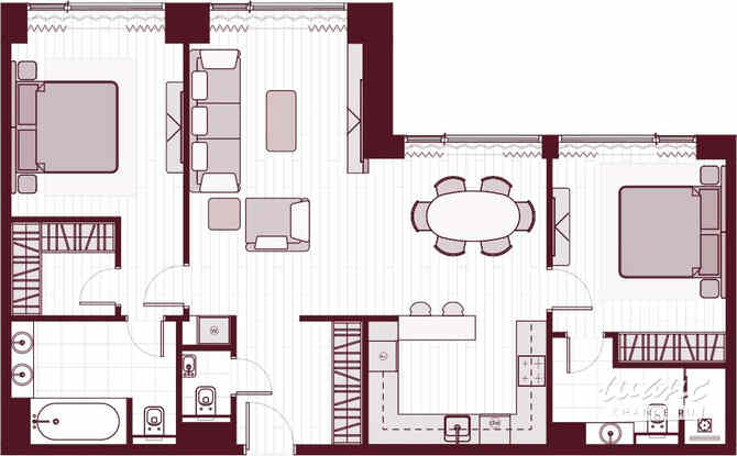 3-к квартира, 81.8 м², этаж 36/40 Москва - изображение 3