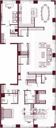 4-к квартира, 307.1 м², этаж 39/40 Москва - изображение 3