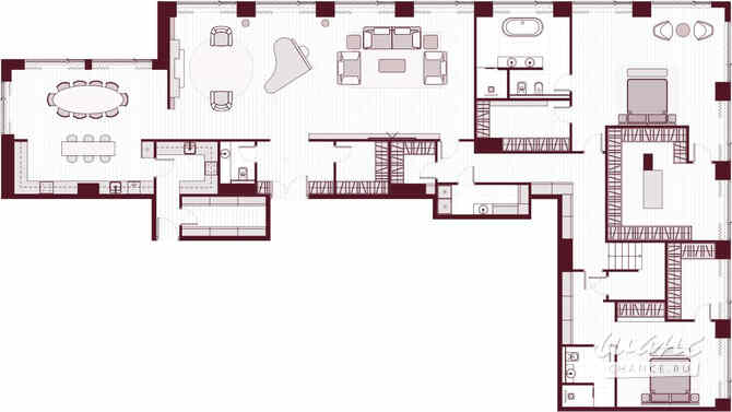 5-к квартира, 393.1 м², этаж 40/41 Москва - изображение 3