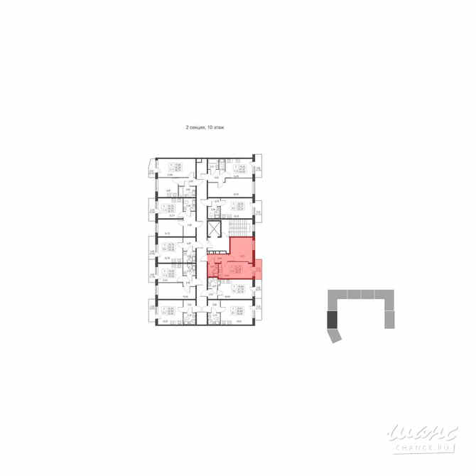 1-к квартира, 35.51 м², этаж 10/11 Им Свердлова - изображение 2