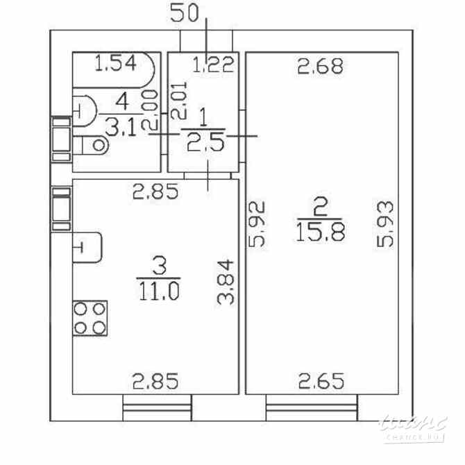 1-к квартира, 32.4 м², этаж 4/9 Санкт-Петербург - изображение 1