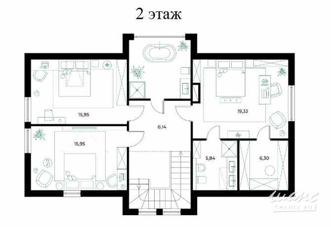 Коттедж 180 м², КП Резиденция Булатово территория, 180 Москва - изображение 4
