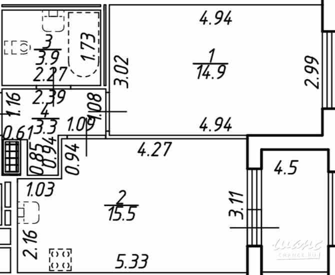 Сдам 1-комнатную квартиру на длительный срок, 40 м² Санкт-Петербург - изображение 8