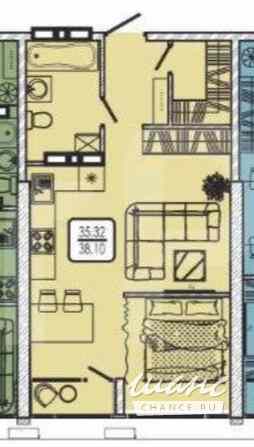 1-к квартира, 40 м², этаж 9/24 Владивосток - изображение 3