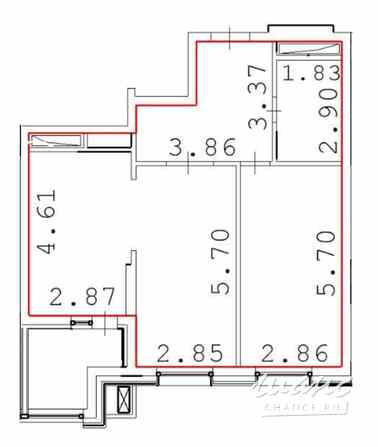 2-к квартира, 63.5 м², этаж 6/7 Красногорск - изображение 3