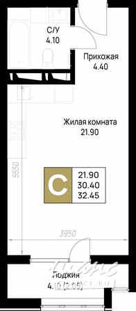 1-к квартира, 32.45 м², этаж 3/12 Анапа - изображение 3