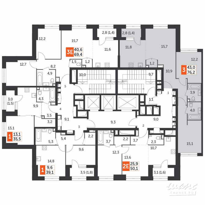 3-к квартира, 76.2 м², этаж 4/28 Москва - изображение 4