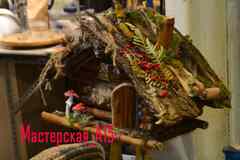 Мастер-класс "Избушка с мухоморами"