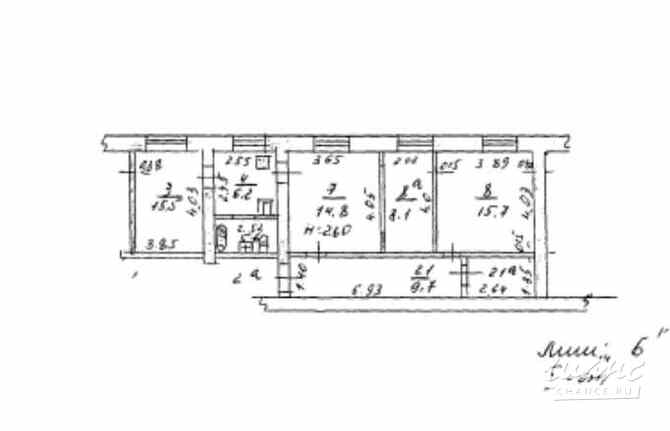 2-к квартира, 77.4 м², этаж 1/5 Владикавказ - изображение 1