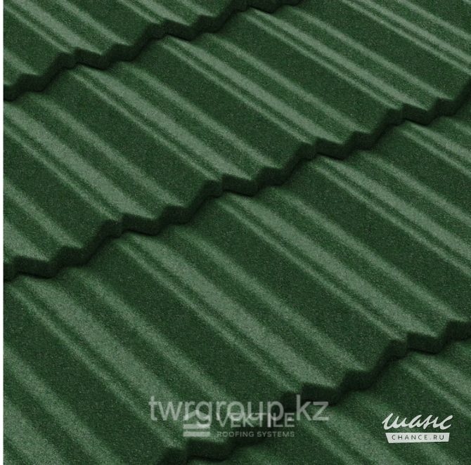 Композитная черепица Vektile, профиль Classic, Green Санкт-Петербург - изображение 3