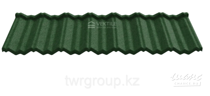 Композитная черепица Vektile, профиль Classic, Green Санкт-Петербург - изображение 2