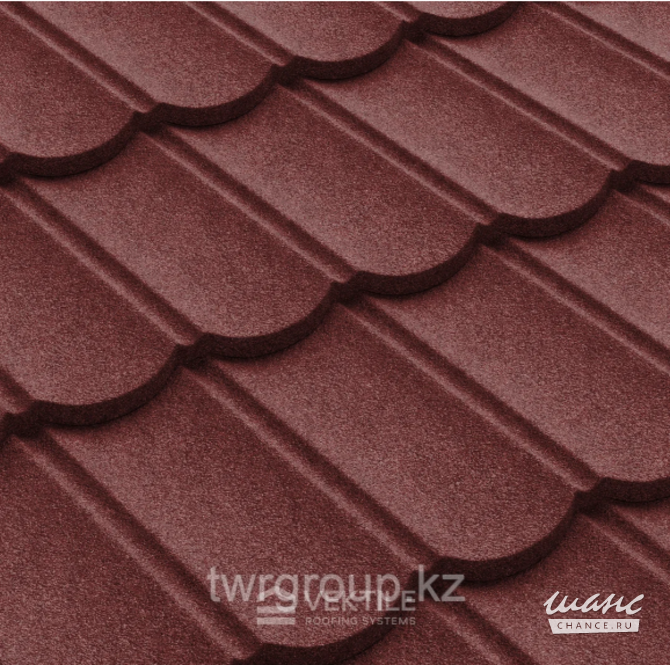 Композитная черепица Vektile, профиль Bond, Redwood Москва - изображение 2