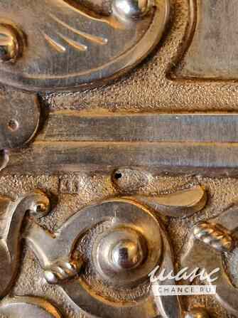 Старинная литая накладка напрестольного Евангелия. Серебро. Ф-ка Кузьмы Конова. Москва, 1899-1908гг Санкт-Петербург - изображение 8