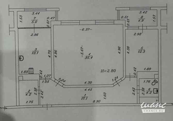 2-к квартира, 86.3 м², этаж 12/14 Анапа - изображение 3
