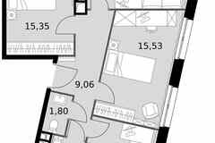 3-к квартира, 71.21 м², этаж 13/15